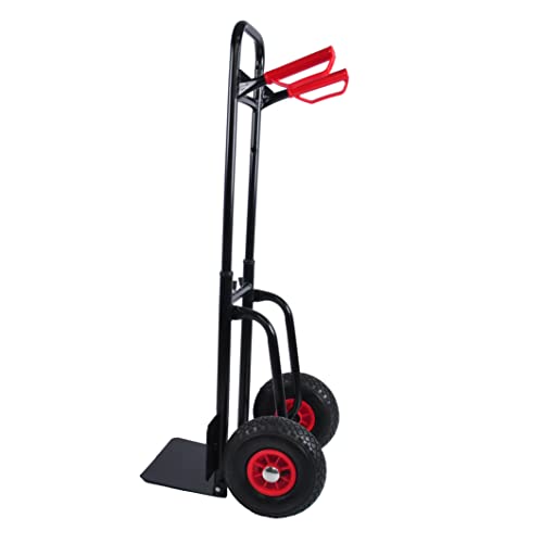 Carretilla manual de acero con ruedas neumáticas 10" miniatura 6