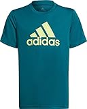 Hergestellt mit Primegreen adidas Jungen Bl T-Shirt, Legtea/Pullim, 128