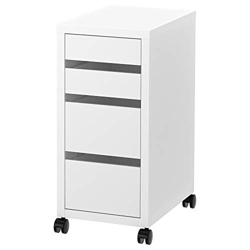 IKEA Micke - Cajonera con ruedas (35 x 75 cm), color blanco