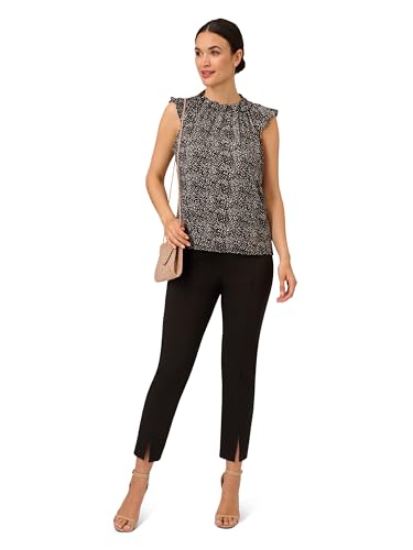 Image of Adrianna Papell Women's Ruffle Mock Neck Tank