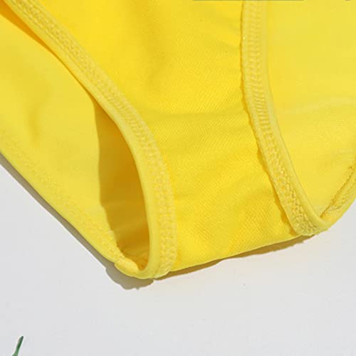 Zanjkr Conjunto de biquíni esportivo de cintura alta com 2 peças para meninas, roupa de banho para m