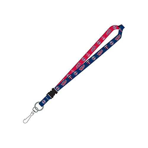 MLB Minnesota Twins Two Tone Lanyard, Navy/Red, One Size