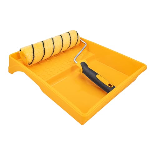 Hardy Working Tools - Kit de Pintura: Rodillo 25 cm Ø48 mm con Mango Bimaterial + Bandeja – Funda Hardstar de Poliéster Pelo 13 mm para Pintar Paredes y Techos