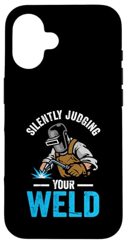 Giudicare silenziosamente il saldatore divertente e la lavorazione dei metalli Custodia per iPhone 16