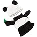 SALALIS Costume di Halloween per Animali da Panda, Costume Natalizio da Cucciolo di Panda Design Morbido e Raffinato per Feste Matrimoni per Cani di Piccola e Media Taglia per Compleanni(io)