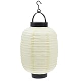 HOLIDYOYO ちょうちん 提灯 和紙 ランタン 無地 折りたたみ式 燈籠 直径15cm*高さ22cm 組み立てが簡単 再利用可能 花火大会・夏祭り・七夕・焼き鳥・食事処・居酒屋・文化祭・店先・営業 飾り用（電池なし・ベージュ）