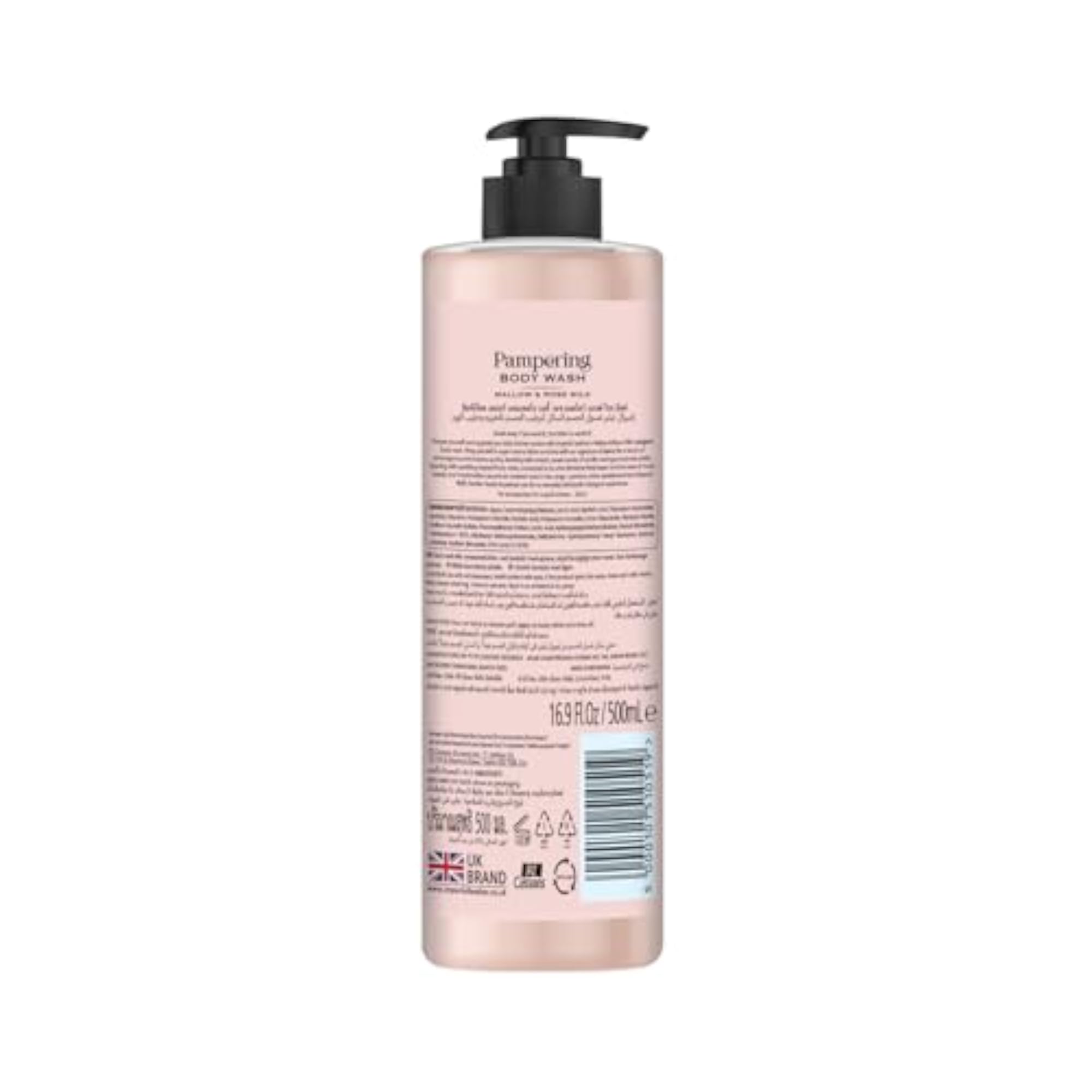 Pampering Mallow and Rose Milk Body Wash, 500ml