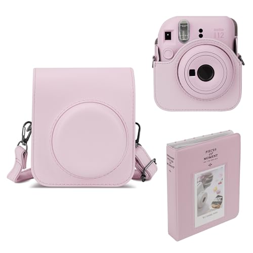 Funda Mumlicha para Cámara Fujifilm Instax Mini 12 con 64 Bolsillos y Correa Ajustable