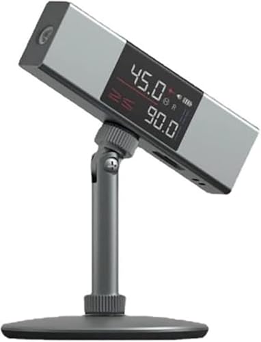 MLTUN MAKAN 360分度器 角度測定 L-as-er 定規 双方向 L-as-er マーキング付き 大型LCD角度ファインダー 多機能 高速で正確でプロフェッショナルな仕上がりを実現 (デュアル_レーザー+三脚)