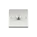Price comparison product image Light Dimmer Switch 1 Gang 1000W (Max) - Satin Brushed Chrome - Classic - 2 Way Push On/Off