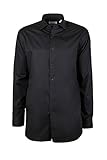 Calvin Klein Men's Big and Tall Slim Fit Non-Iron Herringbone Point Collar Dress Shirt, Black, 18