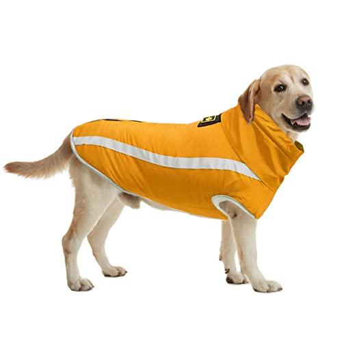 FEimaX Hundemantel Hundejacke wasserdichte Reflektierende Wintermantel mit Fleece Gefüttert Hund Welpen Warm Mantel Haustier Kleidung Wintermantel für Kleine Mittlere Große Hunde