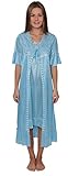 Beverly Rock Women's Solid Tricot Robe Set Long Shiny Satin Silky Nightgown Set