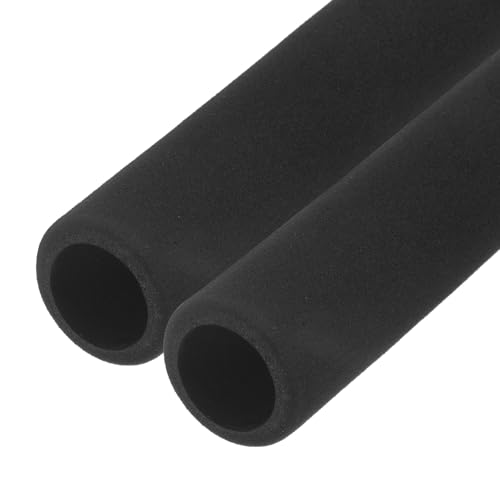 M METERXITY 2 Pcs Tube en Mousse Isolante pour Tuyaux, 24mm ID 34mm 1-1/4 OD 496mm Longueur, Tube en Mousse Souple et Flexible pour Support de Poignée/Support de Guitare [Noir]