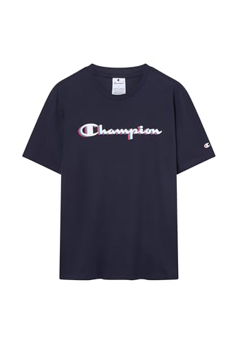 Champion Legacy Man - Camiseta con Logotipo Grande para Hombre, Color Azul, Talla L, Azul (Bs501), L