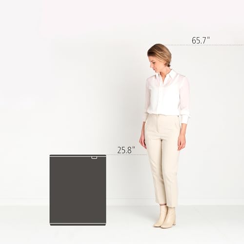 Caneca de basura Brabantia Bo Touch Top 16 gal gris miniatura 6
