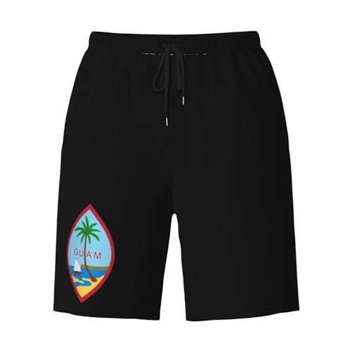 Seal of Guam Men's Quick-Dry Board Shorts 7" - Swim Trunks Summer Hawaii Beach3