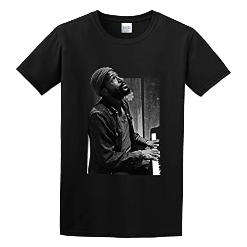 Photo de JIANBRAND Marvin Gaye Vintage T Shirt for Men Black L
