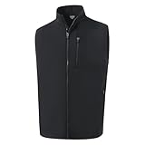 M MAELREG Golf Vest for Men Windproof Travel Zip Up Sleeveless Jacket Winter Warm Softshell Mens Vests Outerwear