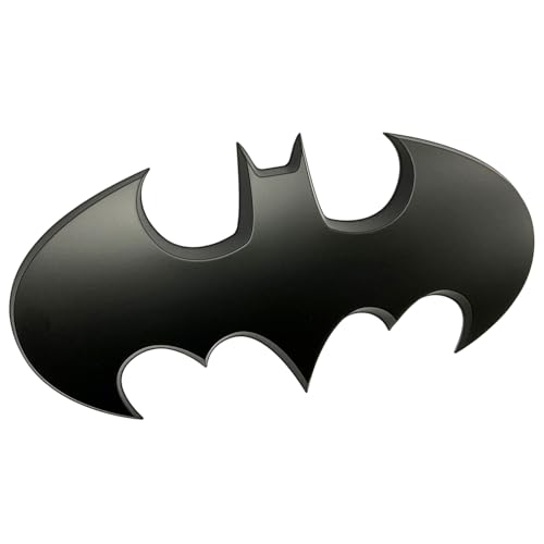 Image of Fan Emblems Batman 3D Car Badge - 1989 Batwing Logo (Large (Matte Black))