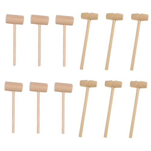 KICHOUSE 30 Piezas Pequeño Martillo Pero Cangrejo Mini Langosta Cocinando De Madera