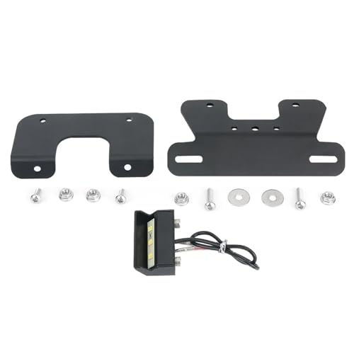 BBWUQIU Motorrad Kennzeichenhalter Eliminieren Ersatz-Kit
