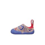 Nike Swoosh 1 Baby/Toddler Shoes (FB3244-100, Sail/Siren Red/Vivid Sulfur/Game Royal) Size 7