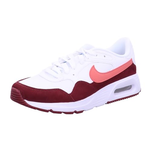 NIKE Femme W Air Max SC Chaussures Basses, White Adobe Team Red, 38 EU