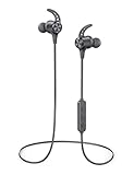 Thauker Bluetooth Headphones, aptX-HD Wireless Earbuds Magnetic IPX7 Waterproof Bulit-in Mic with 24H Playtime, Bluetooth 5.2 Stereo Neckband Over Earphones for Sport, Gym, Workout, Titanium Gray