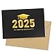 Produktbild BETESSIN Glückwunschkarte zur Graduation 2025 - Du hast es geschafft - Abschluss Karte mit Umschlag - Bestandene prüfung Geschenk zum Abitur, Bachelor & Master Abschluss
