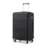 KONO Koffer Trolley Reisekoffer aus ABS+PC – Leichter Hartschalenkoffer mit 4 Zwillingsrollen und TSA-Schloss, Stabiler Rollkoffer für Flugreisen, Business und Familienurlaub