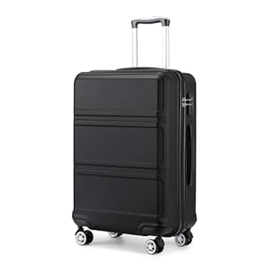 Kono Fashion Hand Luggage Lightweight ABS+PC Hard Shell Trolley Travel Suitcase with TSA Combination Lock and 4 Spinner Wheels