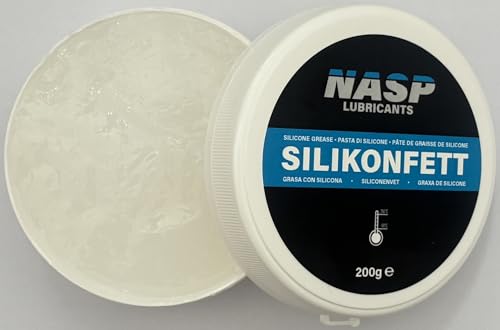 NASP Silikonpaste Silikonfett Montagemittel Schmierfett transparent Dose - Made in Germany (200gr)