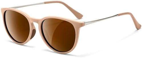 SUNGAIT Kids Polarized Sunglasses Vintage Round Children Shades for Girls & Boys 5-12 UV400 Protection