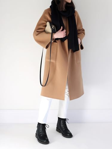 SHIBEVER Combat Ankle Boots Women: Lace-up Fall Boots for Women 2025 Flat Causal Lug Sole Zipper Leather Short Booties2