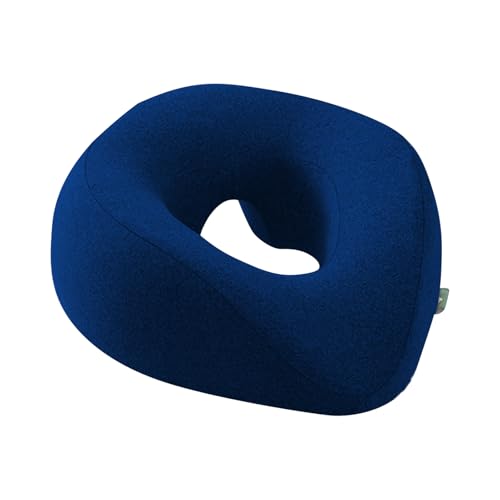 Almohada facial de masaje - antideslizante ergonómica de espuma viscoelástica | Reposacabezas para mesita de noche, para dormir de lado, perforación de oreja, descanso BBL, siesta, oficina en ca