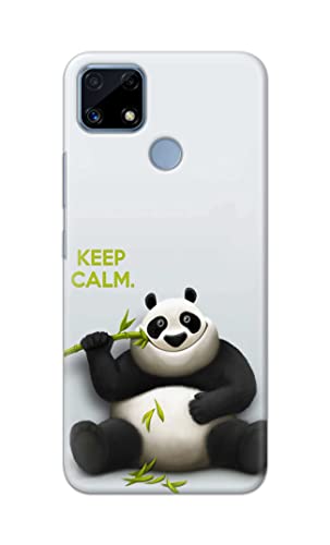 Image of PRINTFIDAA� Printed Hard Back Cover Case for Realme Narzo 30A Back Cover (Cartoon Panda) -2808