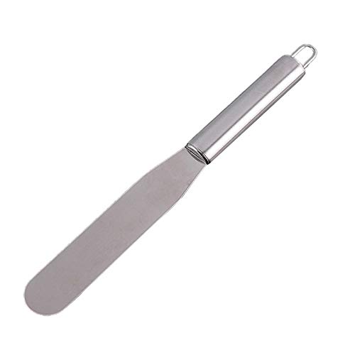 XHHOME Stainless Steel Butter Cake Cream Blade Spatula Straight Bend Icing Frosting Spreader Fondant Pastry Tool (6", Angled)