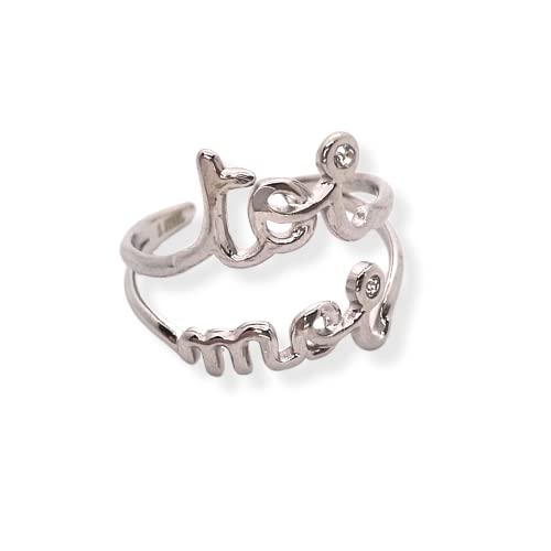 Habibi Jewels Anello da Donna in Acciaio con