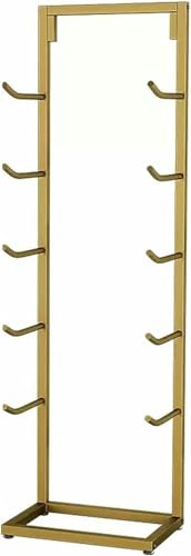 Support pour tapis de yoga rangement métal pour rouleau massage et haltères