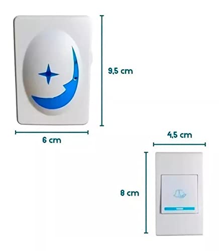 Campainha Inteligente Sem Fio Prova De Água Wifi 100 Metros wireless residencial eletrônica c/ 32 to