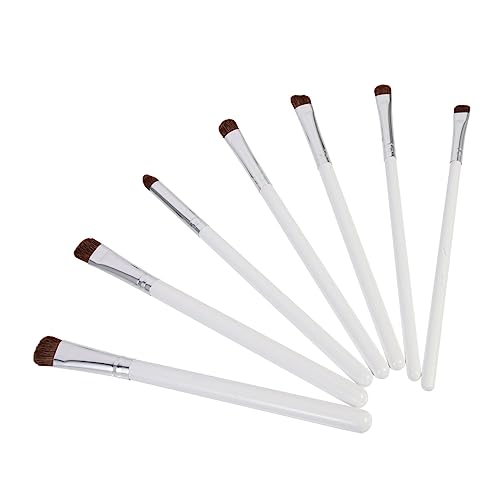FOMIYES 7piezas Pinceles para Sombras de Ojos de Brochas de Maquillaje Flexibles para Cosméticos Herramientas de Belleza Facial para Maquillaje de Labios y Ojos