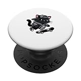 Photo Gallery gatto nero skateboarding pet funny skater popsockets popgrip intercambiabile Photo Gallery gatto nero skateboarding pet funny skater popsockets popgrip intercambiabile