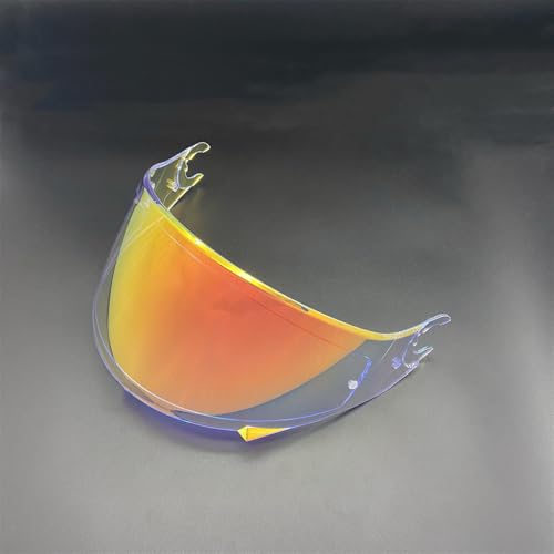 ヘルメットバイザーレンズ, SHARK D Skwal D-Skwal 2 Spartan ヘルメット バイザー フルフェイス 交換用 モトヘルメット レンズ ブラック イリドラム シルバー フォトクロミック Visera(Revo Red)