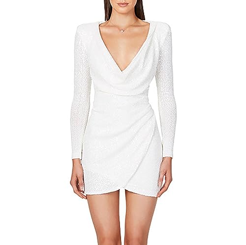 Robe sequins dos et hanches sublimés coton à manches longues