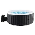 Goplus Inflatable Hot Tub SPA, 4-6 Person Portable Pool Hottub with 130 Air Jets, Electric Heater Pump, Filter, Energy-Efficient Thermal Cover, Ground Cloth (80’’ Round, 4-6 Person)