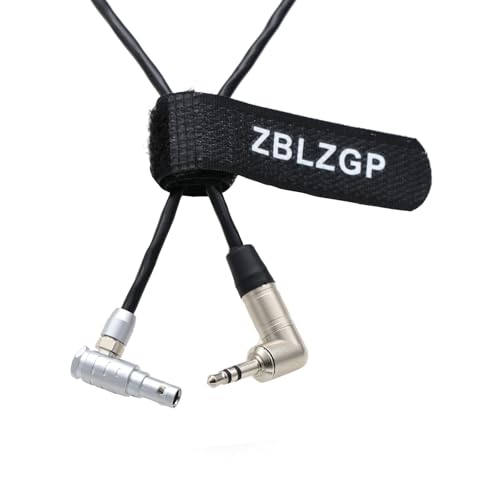 ZBLZGP 3.5mm TRS ジャック - 00B 4ピン オス 触手 同期 タイムコード ケーブル RED Epic/Gemini カメラ用 (エルボ 4 ピン)
