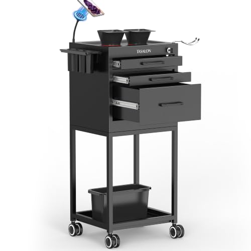 TASALON Metal Rolling Cart for Tattoo Supplies
