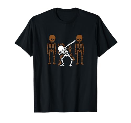 Dabbing Skeleton Dab Dance Halloween Gift T-Shirt