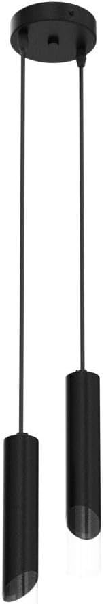 Modern Pendant Light Kitchen Light Fixture Dimmable LED Black Mini Pendant Lights Dinning Room Black Pendant Lighting for Kitchen Island Bedroom (2-Light)…